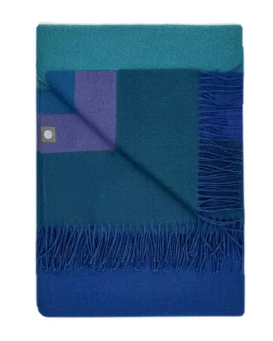 100% Baby Alpaca Throw - Adriatic
