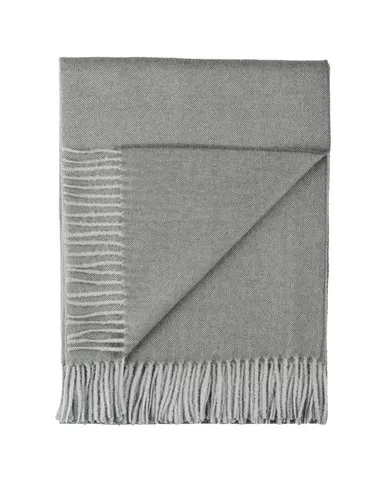 100% Baby Alpaca Throw - Iron Ore