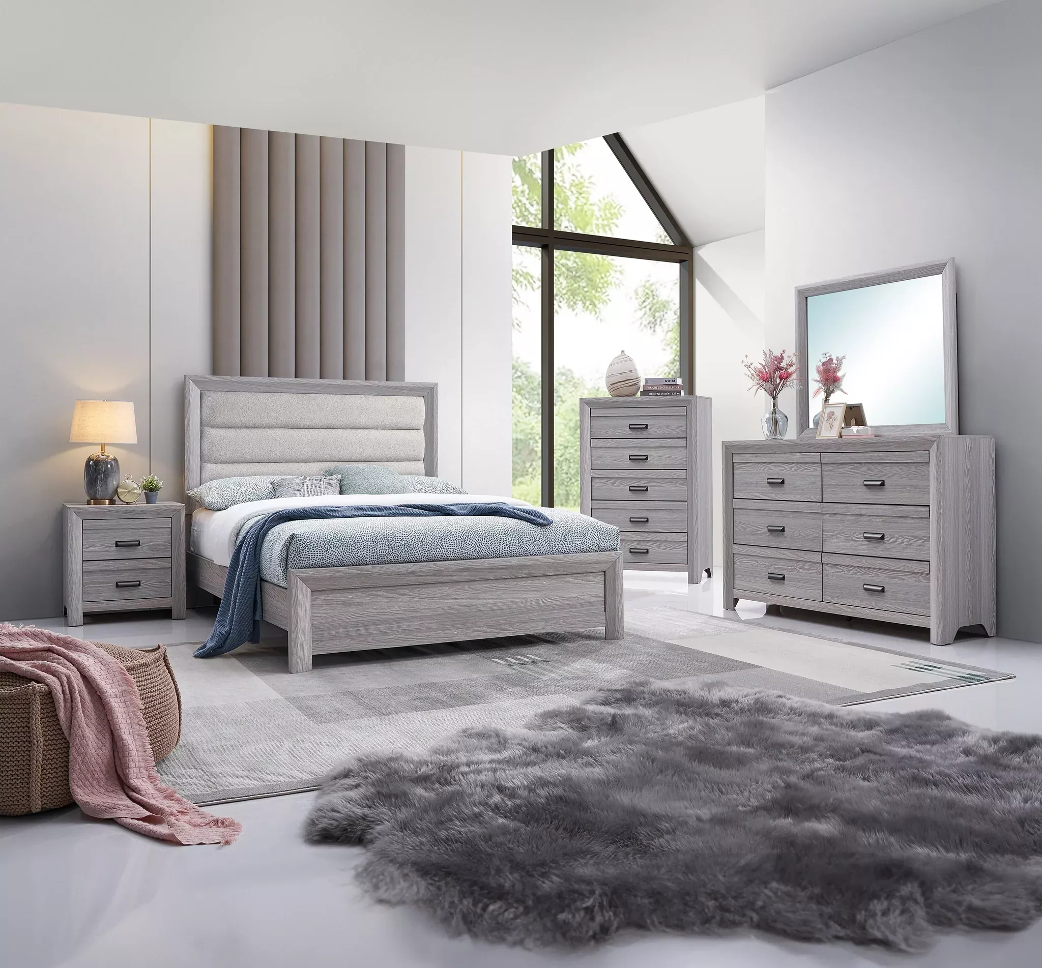 Adelaide UPH Bed Driftwood