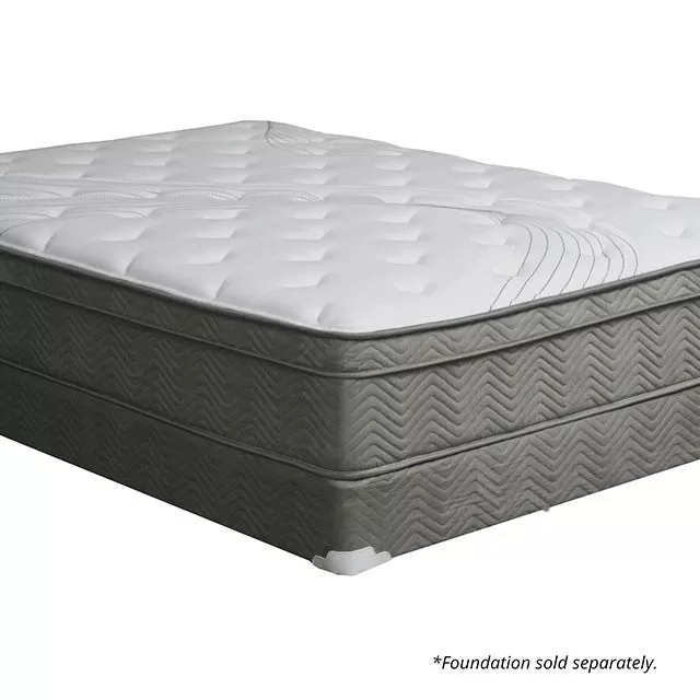 AFTON White/Gray 12" Euro Box Pocket Coil, Cal.King, E king, Full, & Queen
