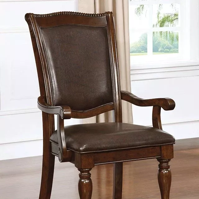 Alpena Brown Cherry/Espresso Arm Chair & Side Chair (2/CTN)