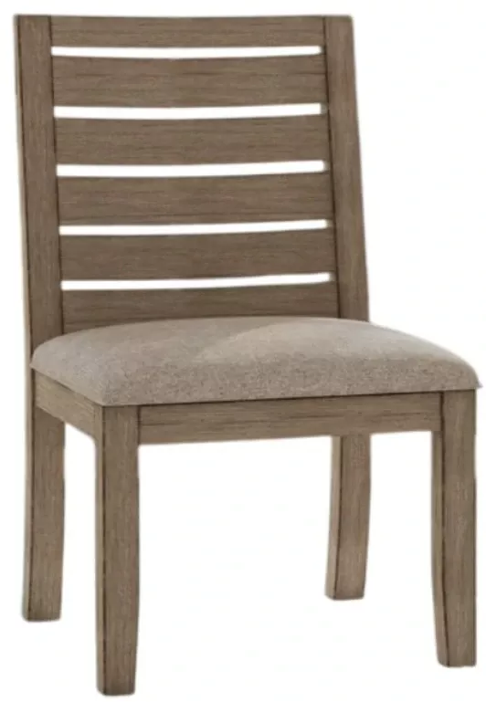 A-America Anacortes Dark Taupe Ladderback Dining Side Chair