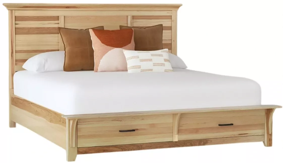 A-America Gallagher Natural California King Storage Panel Bed