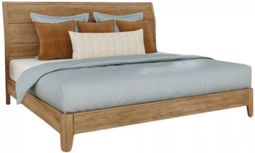 A-America Geo Heights Butterscotch Queen Panel Bed
