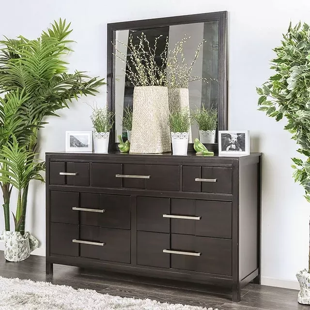 Berenice Dresser White, Gray, & Espresso