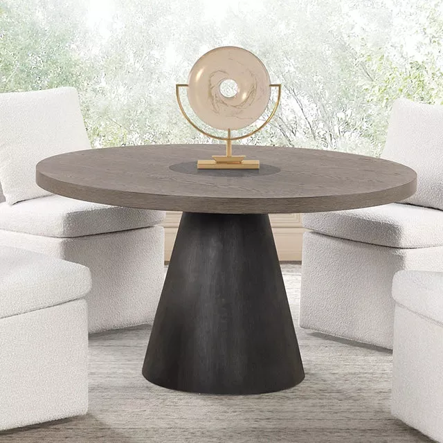 Broager 5 Pc Dining Table Set (White Caster Chairs) Rustic Oak
