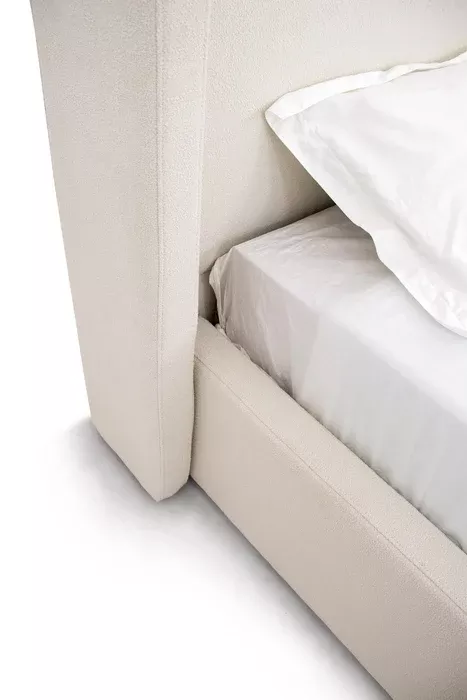 Byrne - Modern Off White Fabric Bed