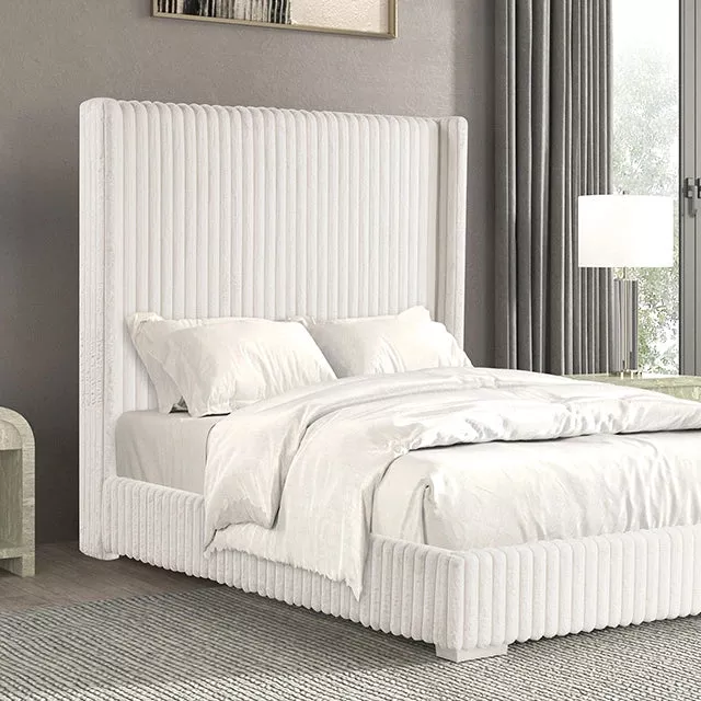 Cadwell E.King, Queen, & Full Bed White, Gray, & Black