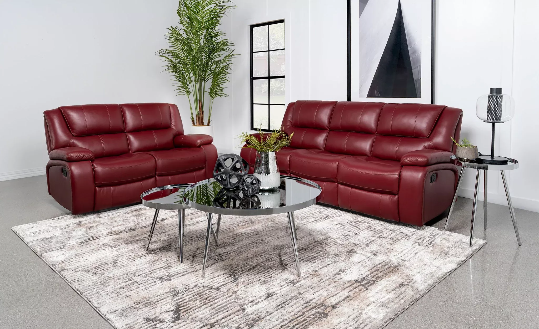 Camila Reclining Sofa Set