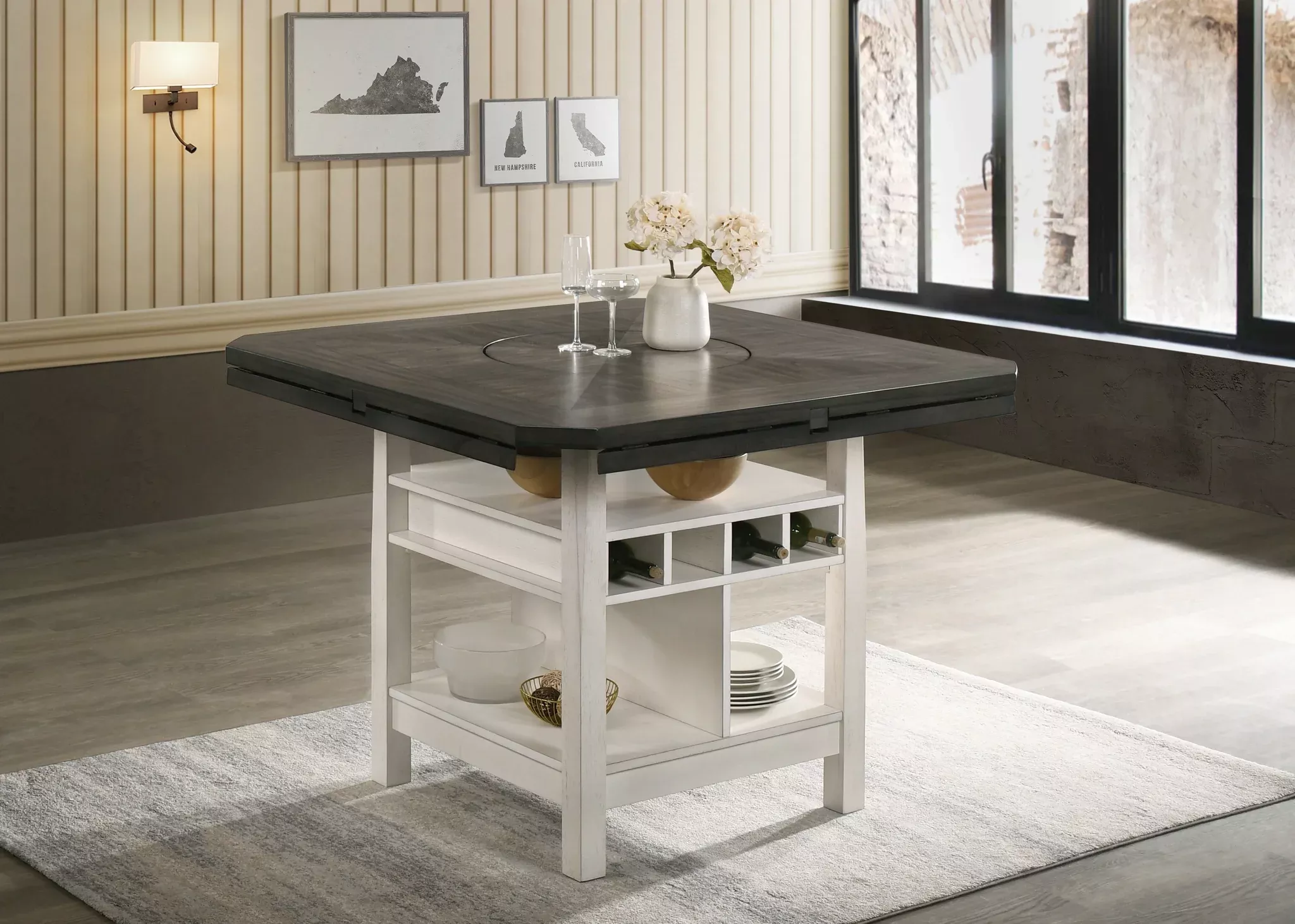 Conner Counter Height Dining Table In White