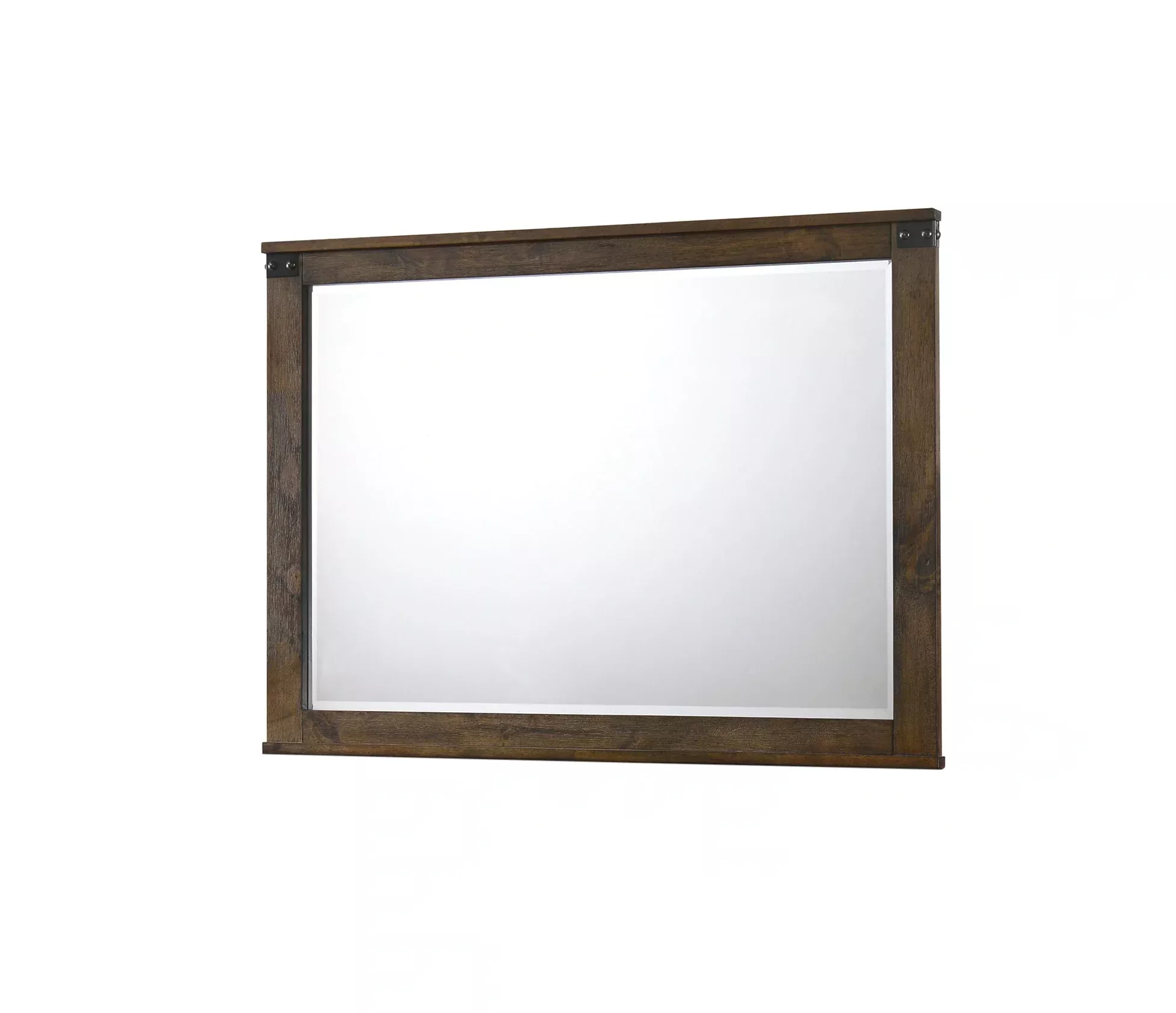 Crown Mark Furniture Curtis Mirror In Rustic