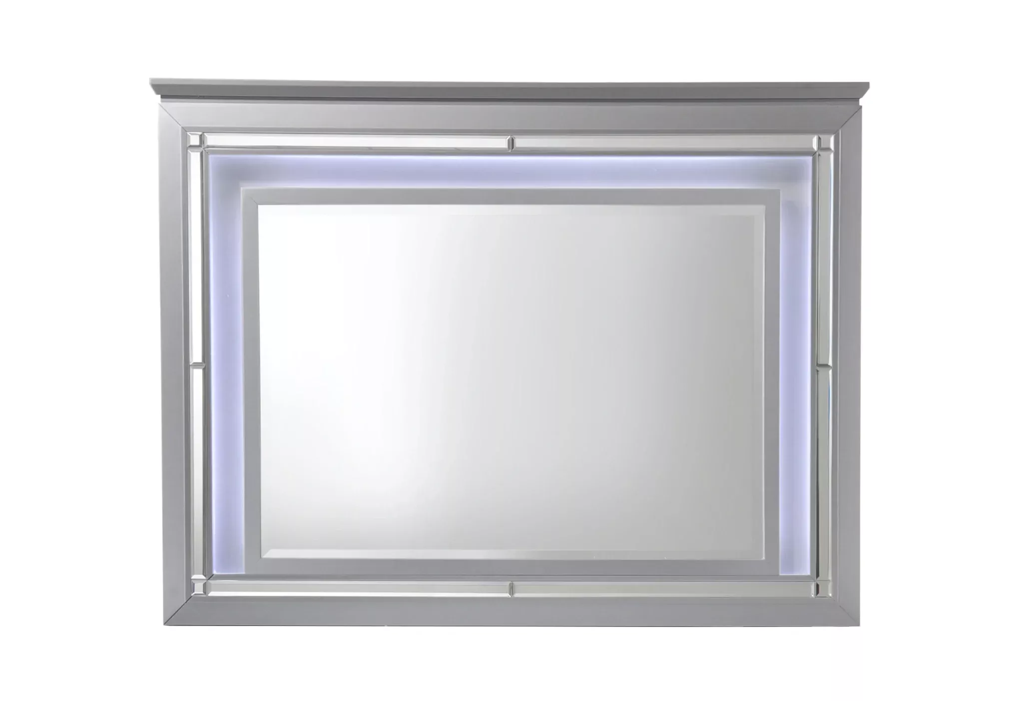 Crown Mark Furniture Lillian Mirror In Silver