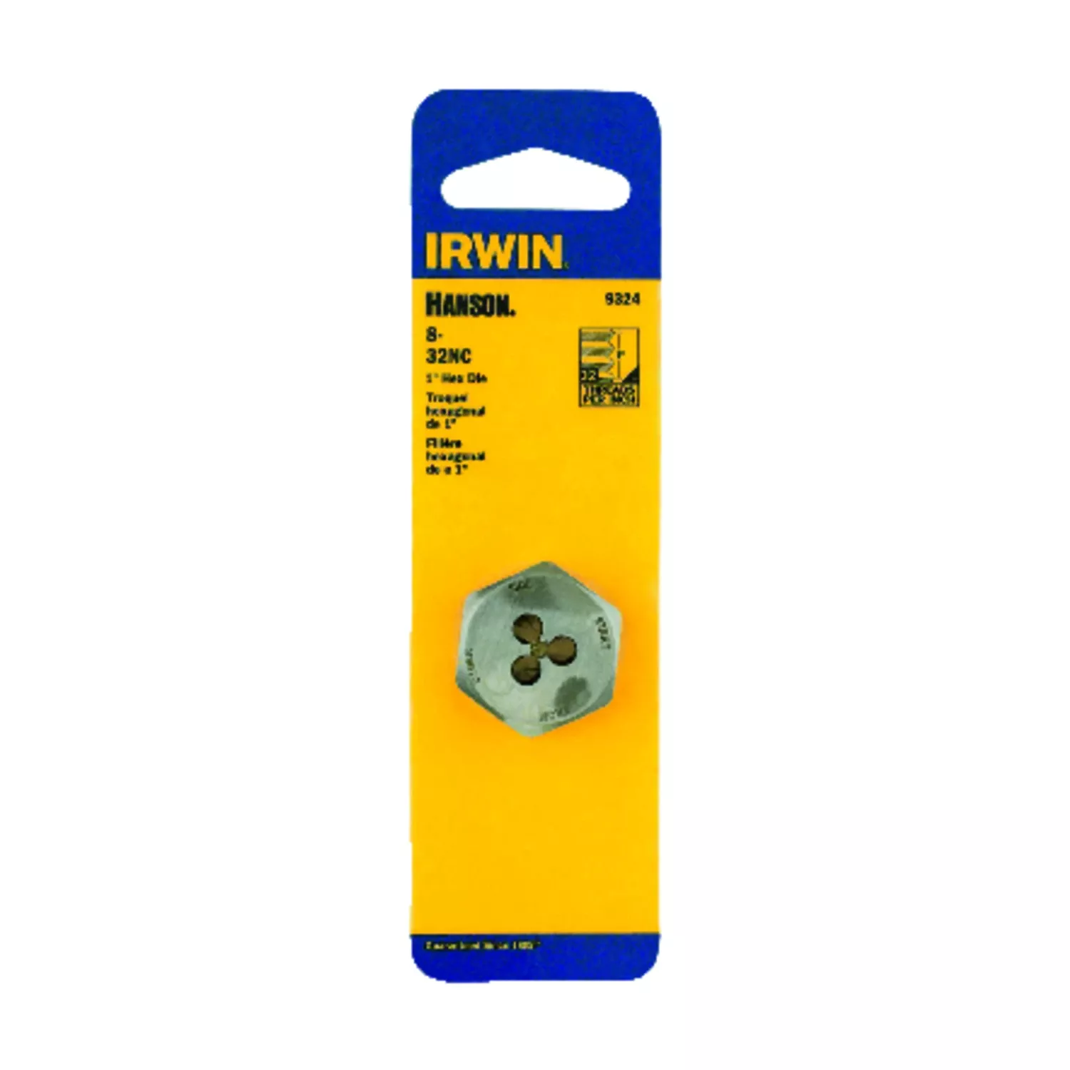 Hanson #8 X 32 Hexagon Machine Screw Die, National Coarse