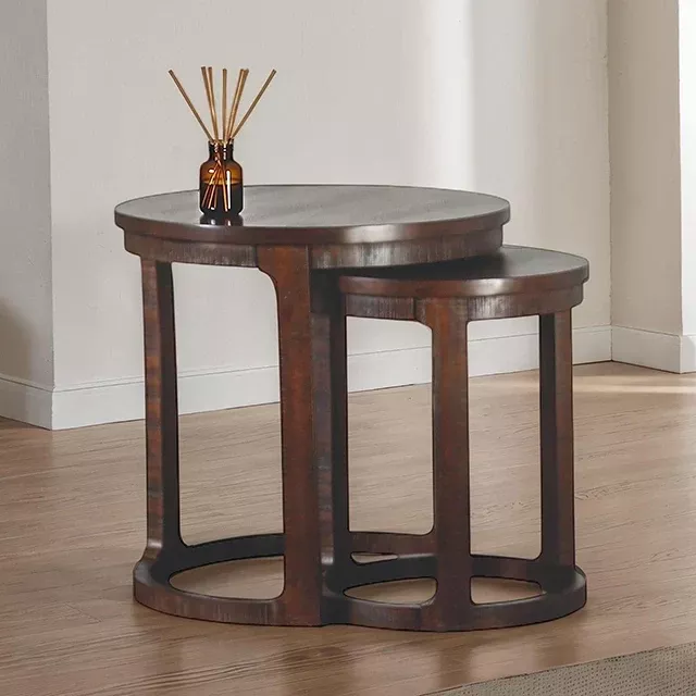 Hickory Nesting End Table