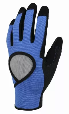 High-Performance Work Gloves, Synthetic Leather, Spandex Shell, Women's Medium