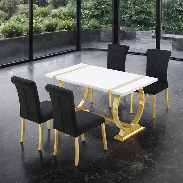 Holstebro 5 Pc 60" Dining Table Set