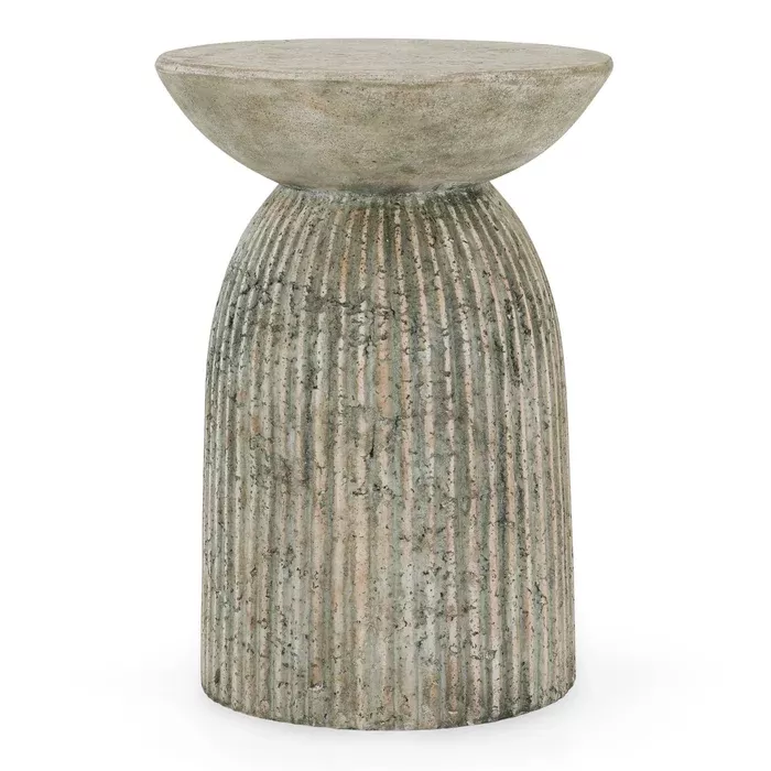 Katyal - Modern Old Grey Fiberform End Table