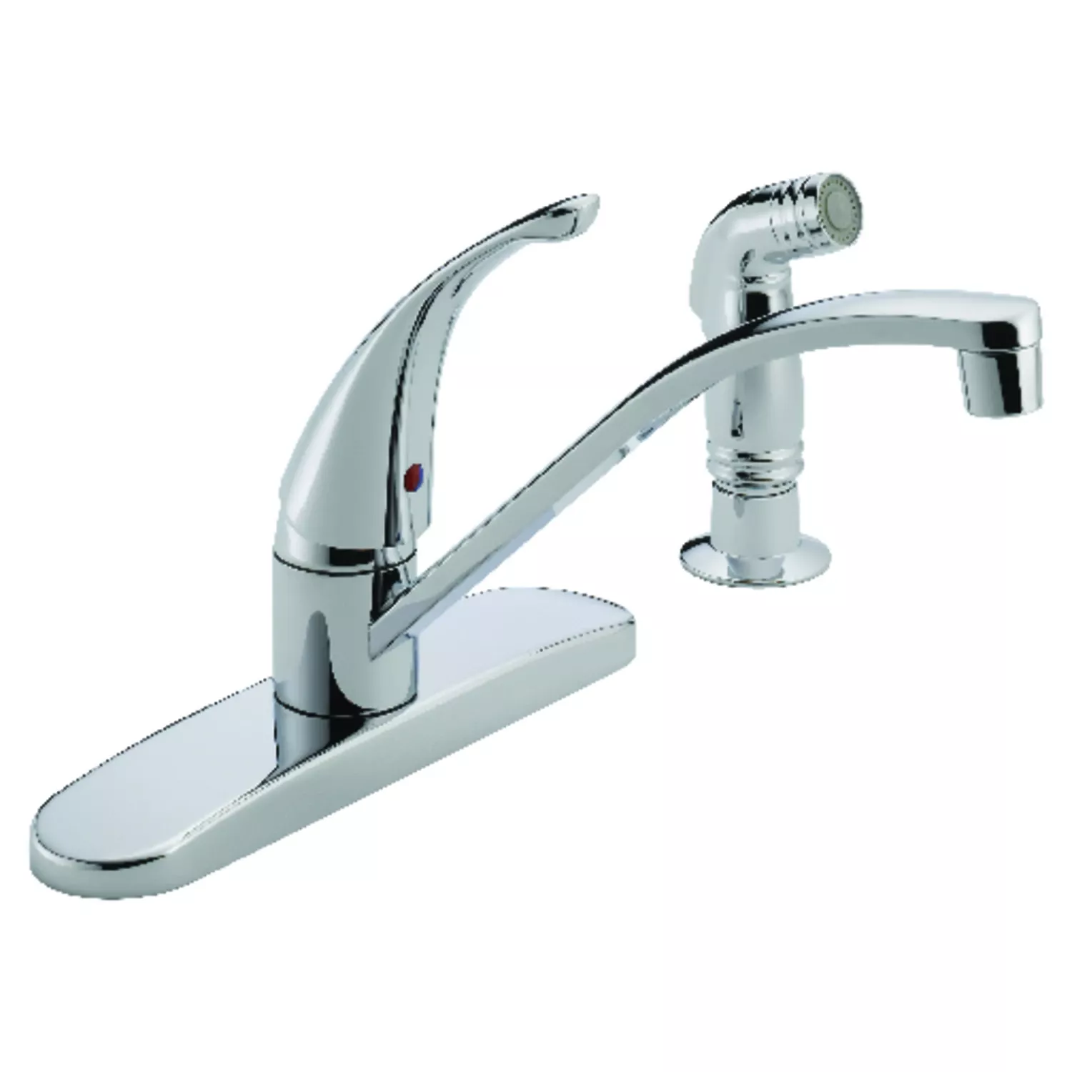 Kitchen Faucet With Side Spray, Single Lever, Chrome