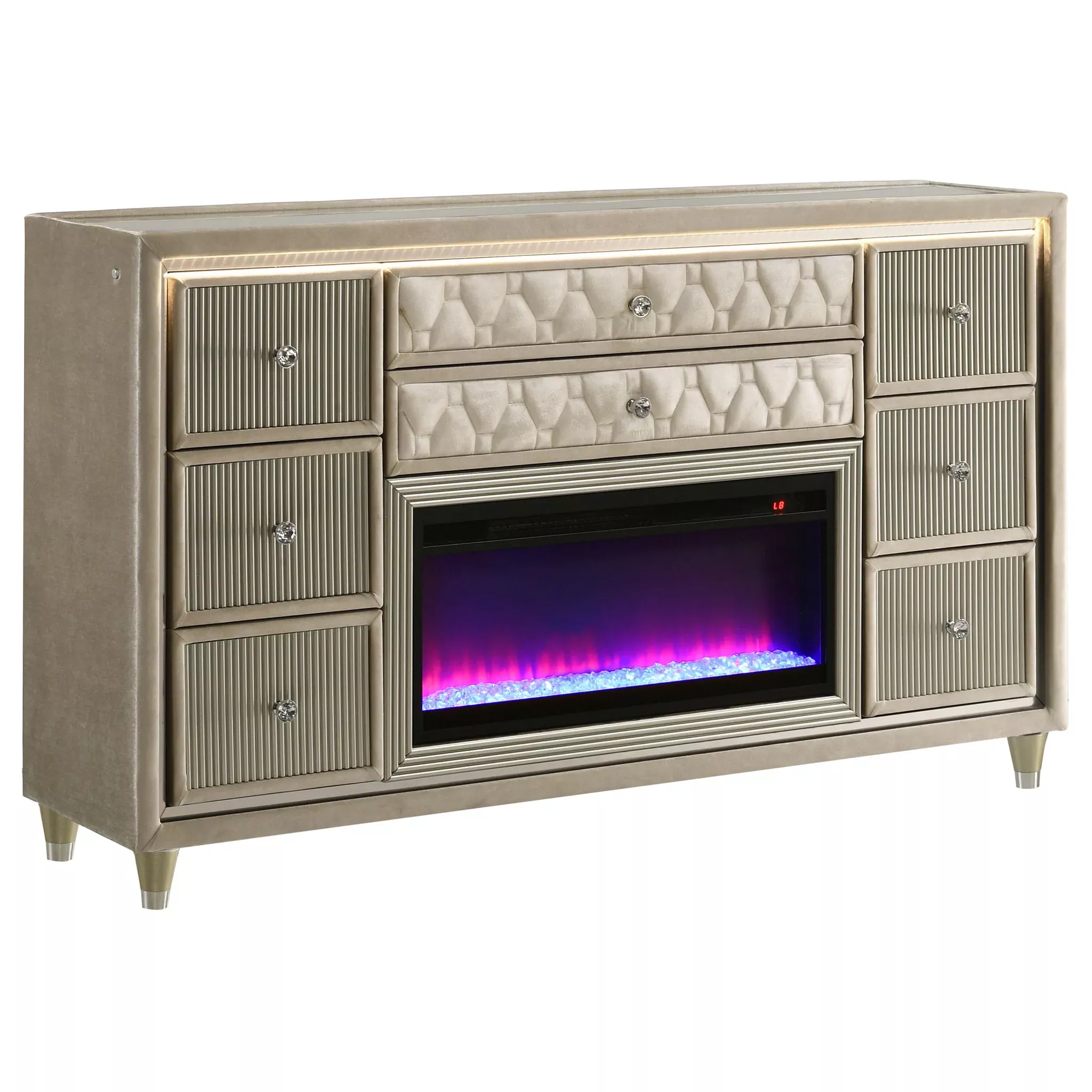 Lorient LED Dresser with Flame Visualizer
