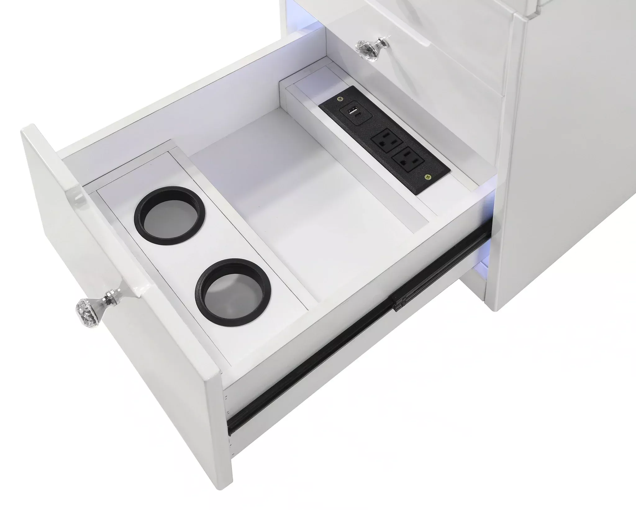 Luxo Vanity Pedestals White