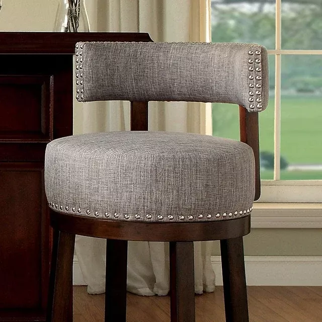 LYNSEY Dark Oak/Light Gray 29" Bar Stool