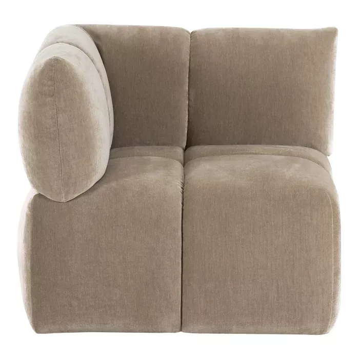 Marisol - Modern Taupe Fabric Sectional Sofa
