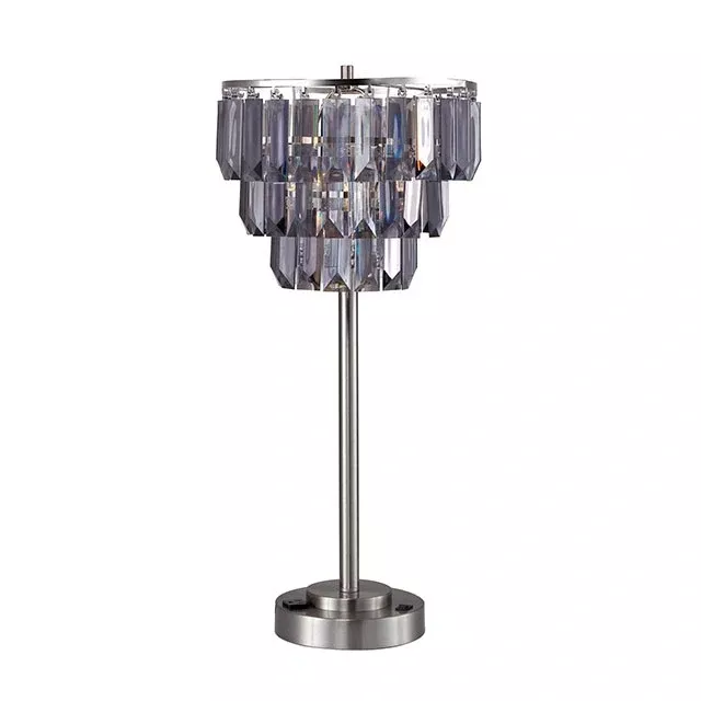 Meg Black/Chrome Table Lamp