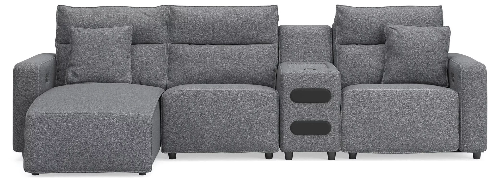 Modmax II Reclining Sectional with Chaise and Audio Console