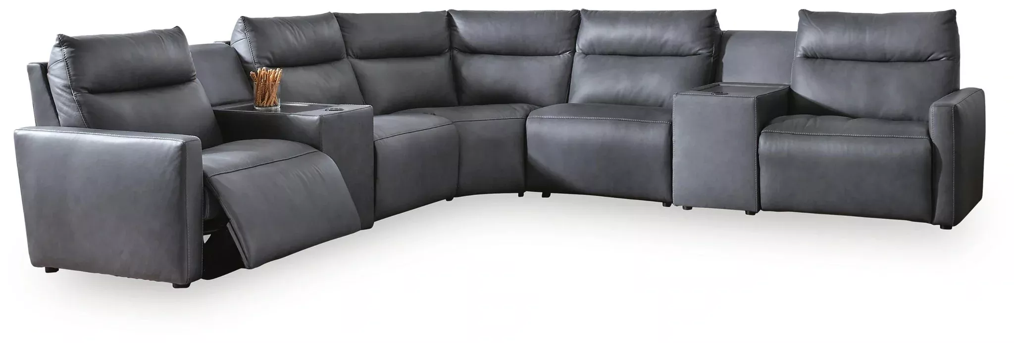 ModZ Power Reclining Sectional with Audio Consoles
