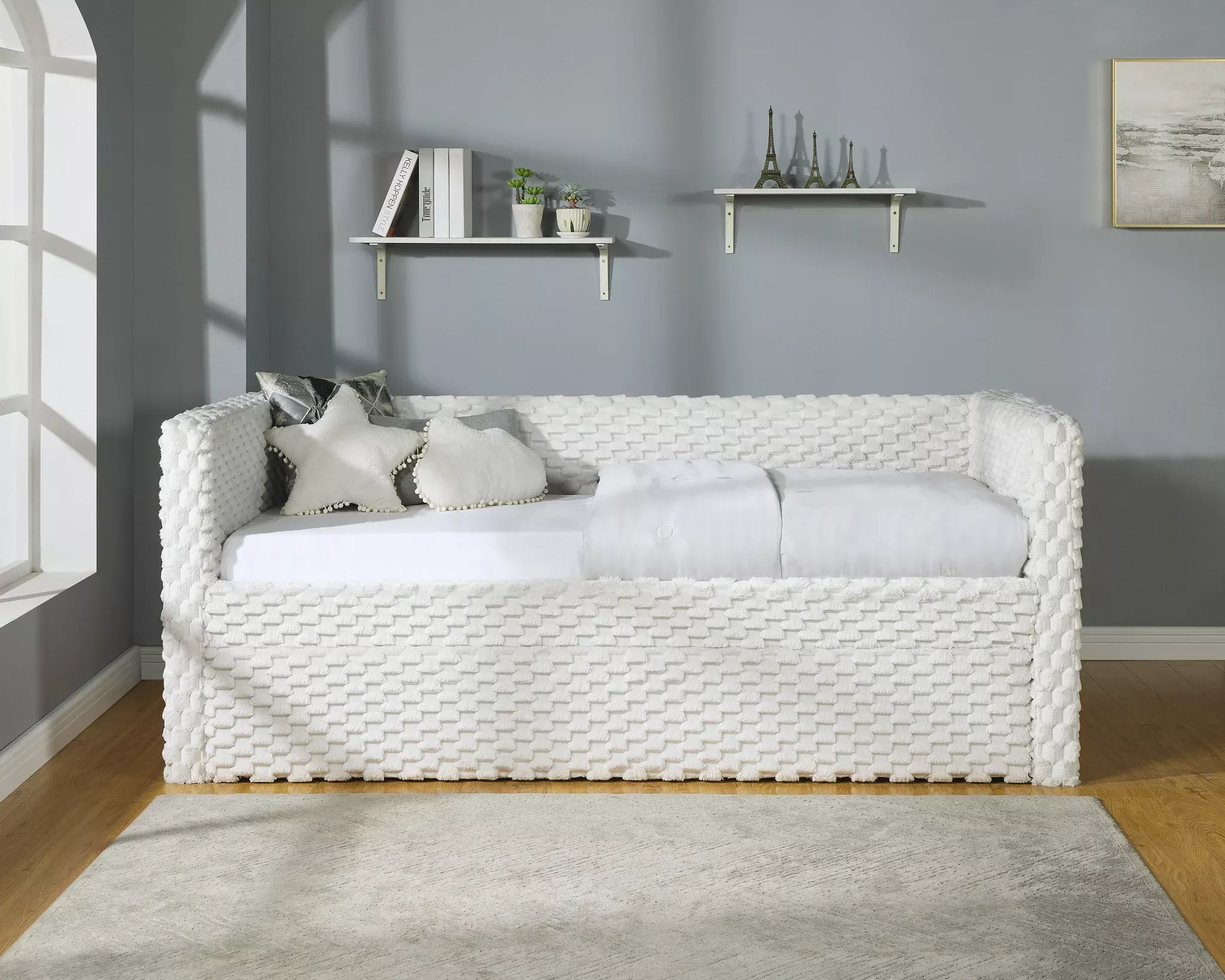 Molly Daybed Arm (L&R) Slats-White/Dove