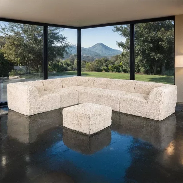 Nappi Large L-Sectional w/ Ottoman (Compressed Foam)