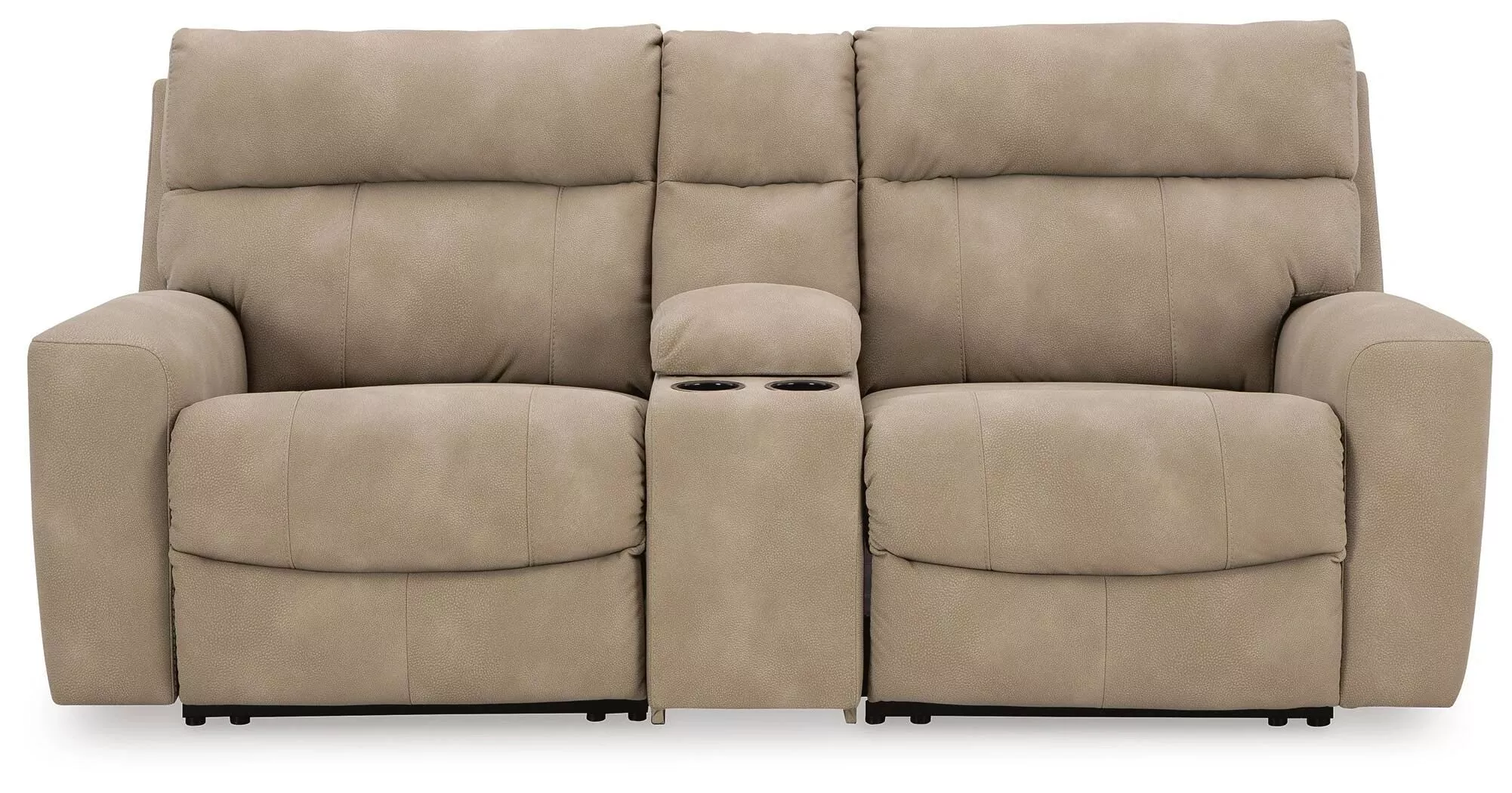 Next-Gen DuraPella Power Reclining Sectional Loveseat with Console