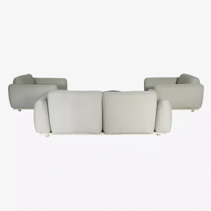 Palma - Outdoor Grey Olefin Fabric Sofa Set