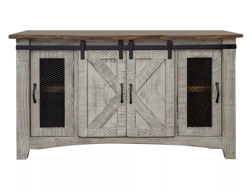 Pueblo Gray 4 Doors, 60" TV Stand