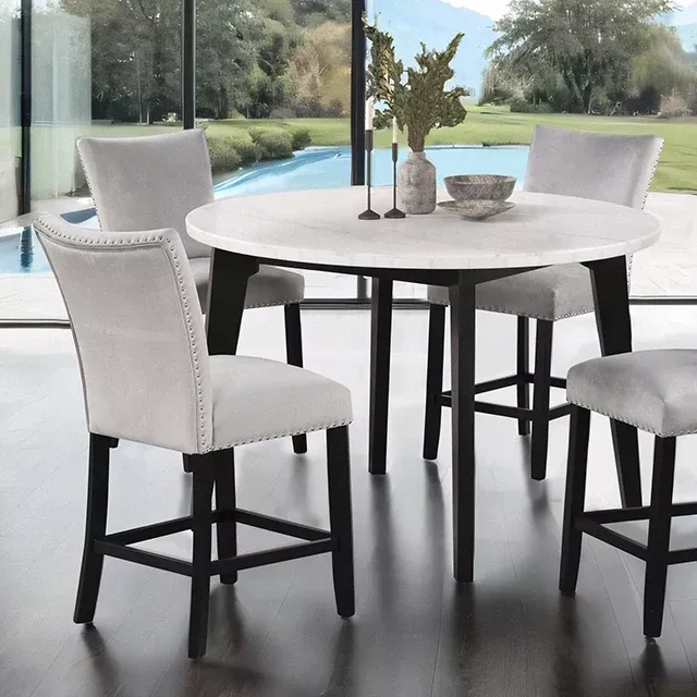 Sabro 5 Pc Dining Table Set Black