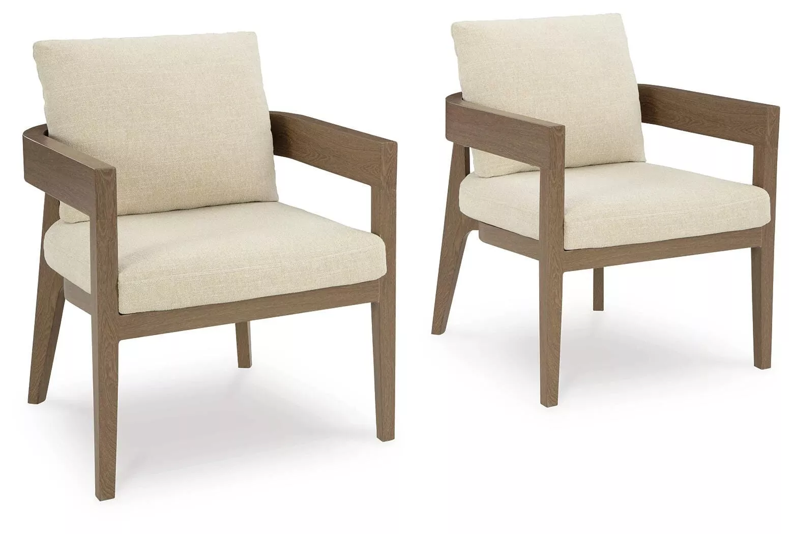 Serene Bay Outdoor Dining Arm Chair with Cushion (Set of 2)