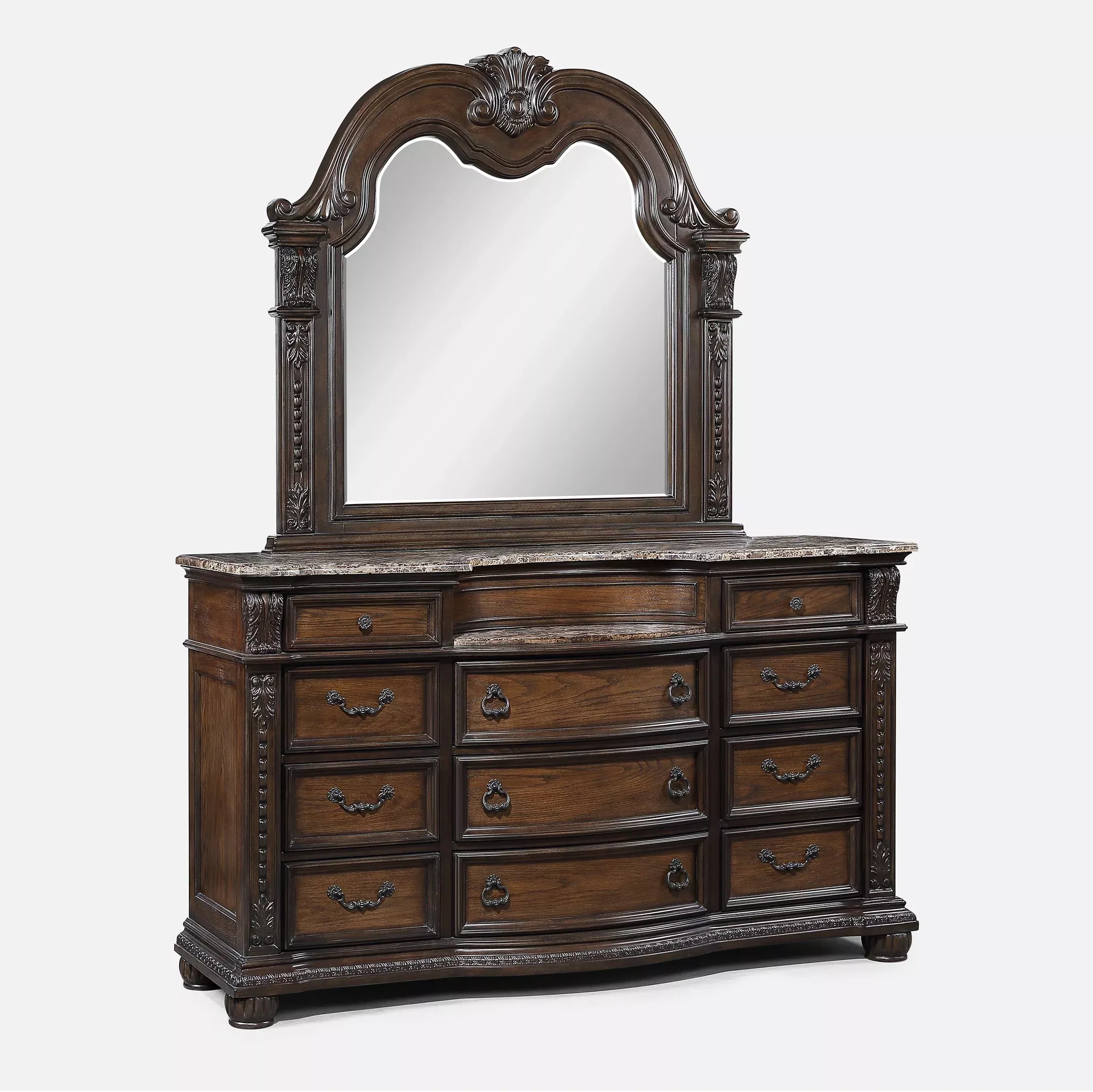 Stanley Dresser Mirror-Coffee Brown