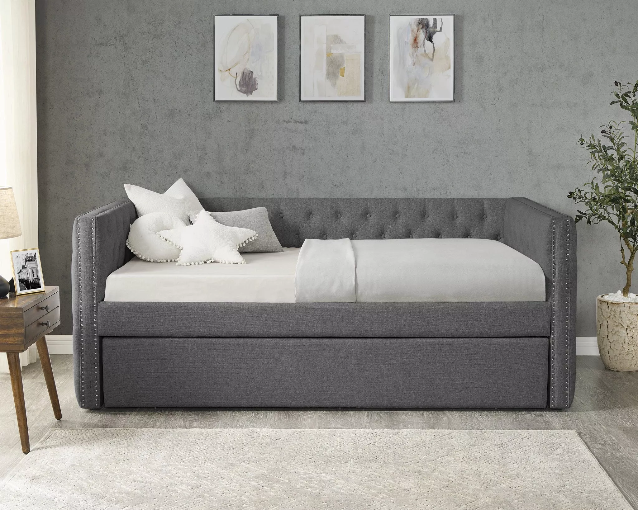 Trina Gunmetal Grey D/Bed Daybed S R