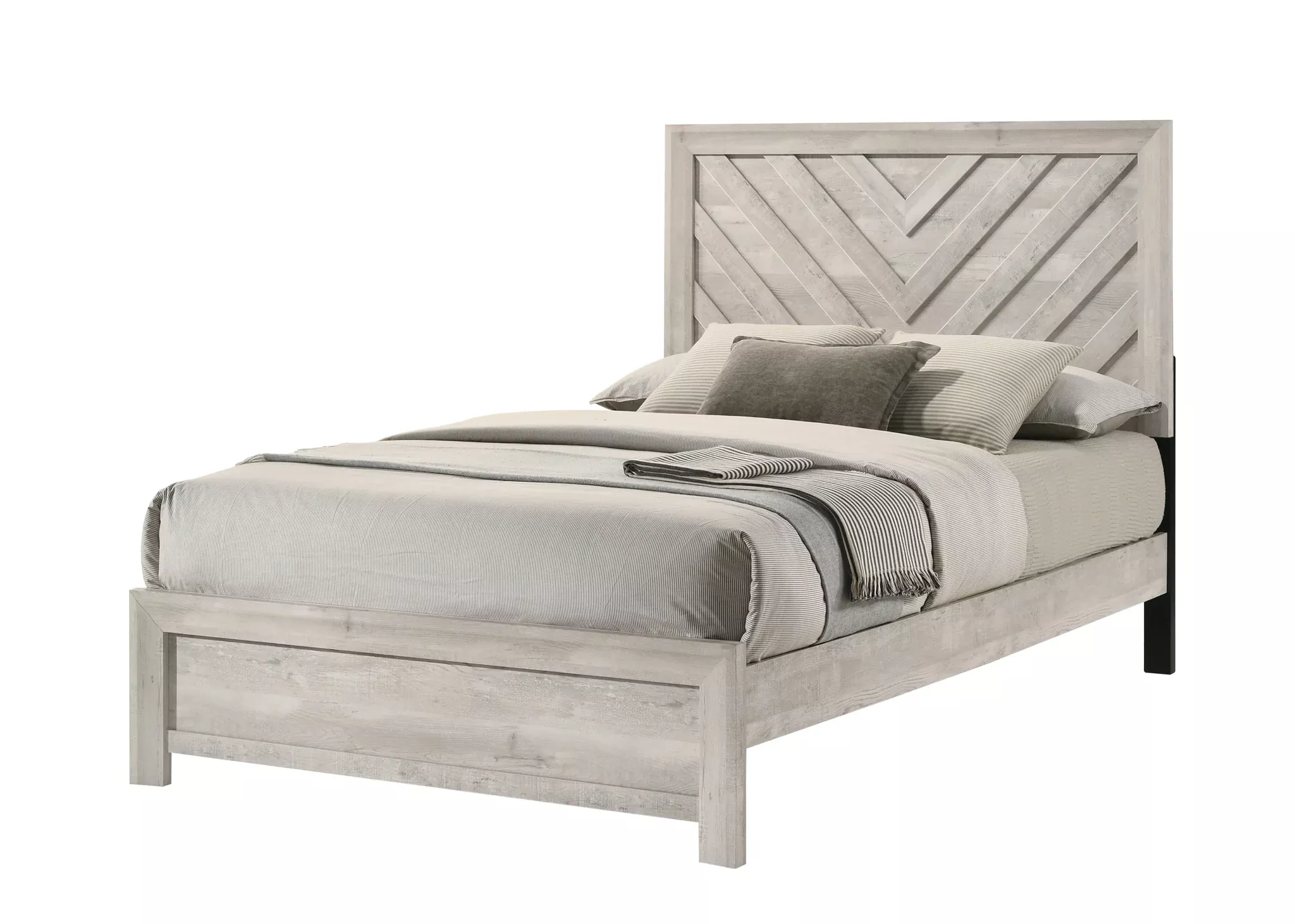 Valor Panel Bed In Gray