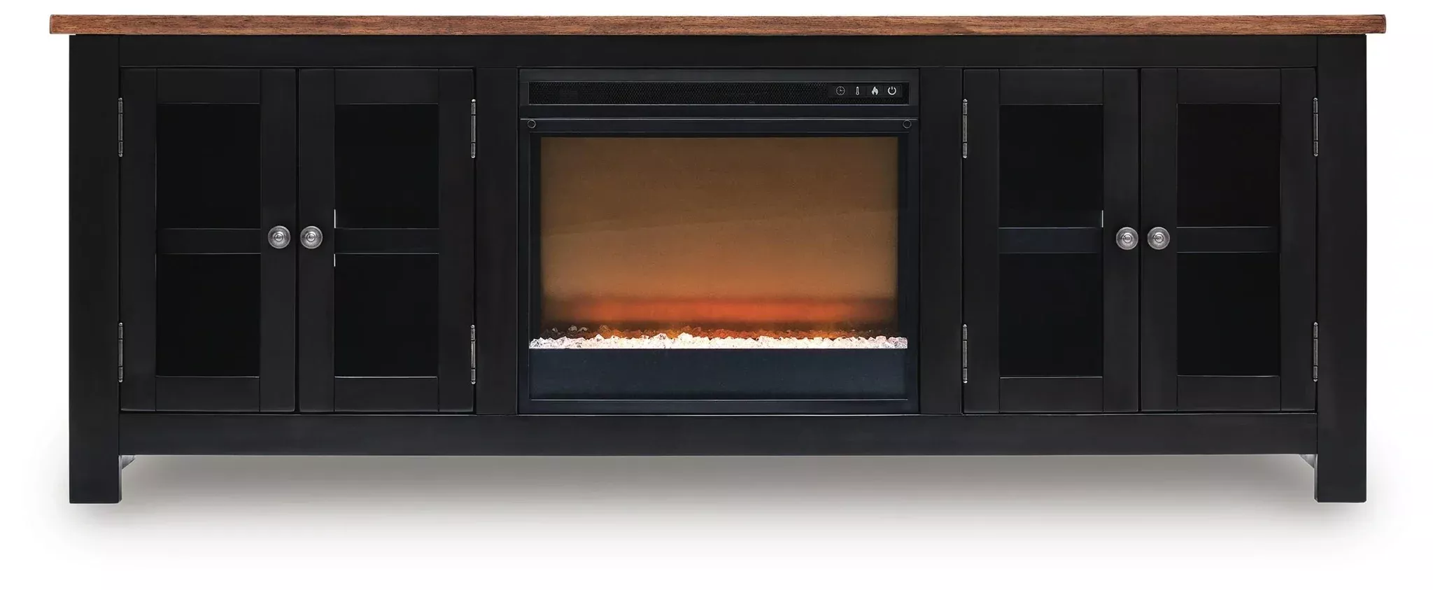 Wildenauer 76" TV Stand with Electric Fireplace