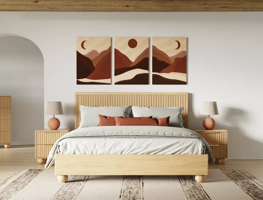 Winters - Modern Natural Oak Bed