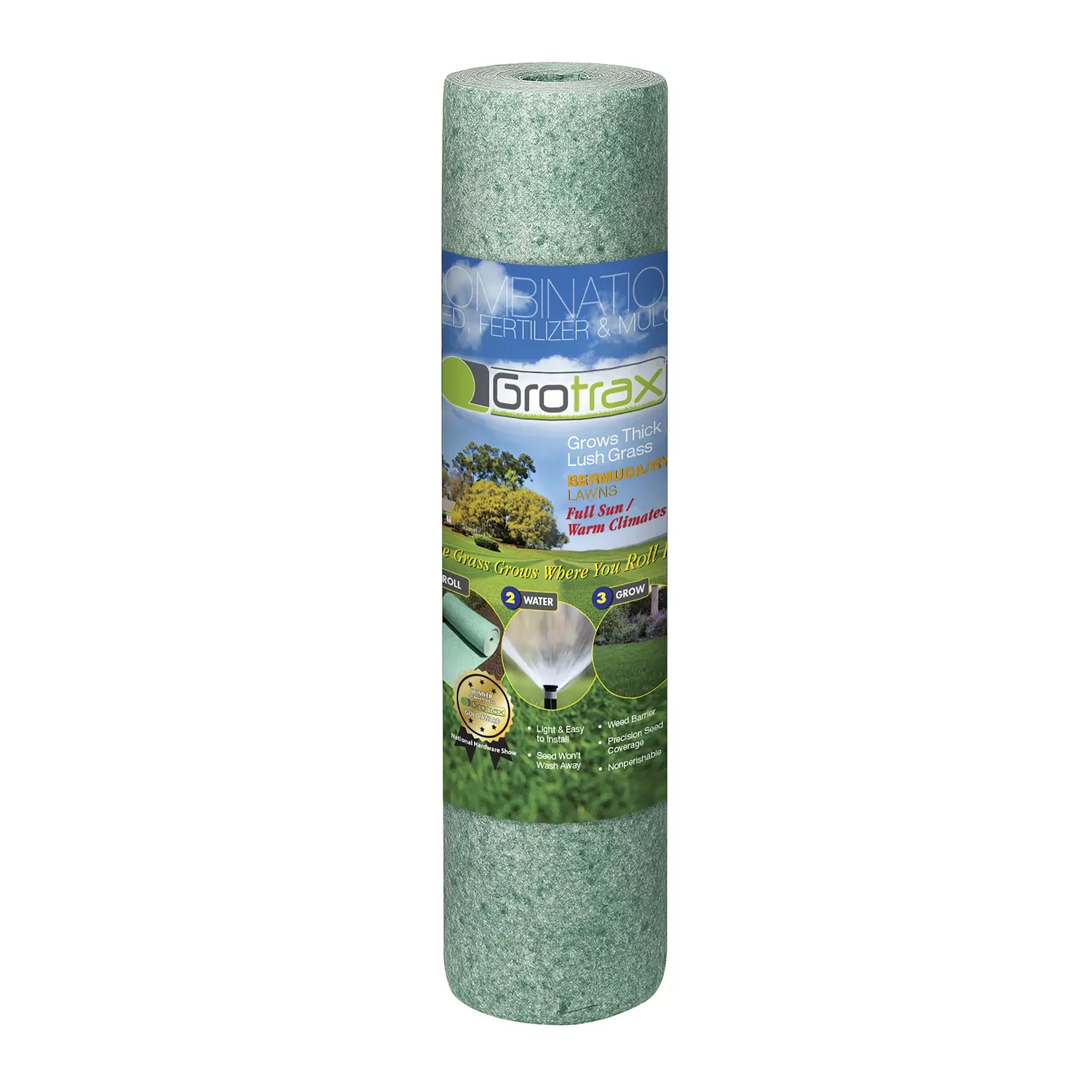 Year Round Grass Seed Roll, Bermuda/Rye, 2 X 50 Ft.