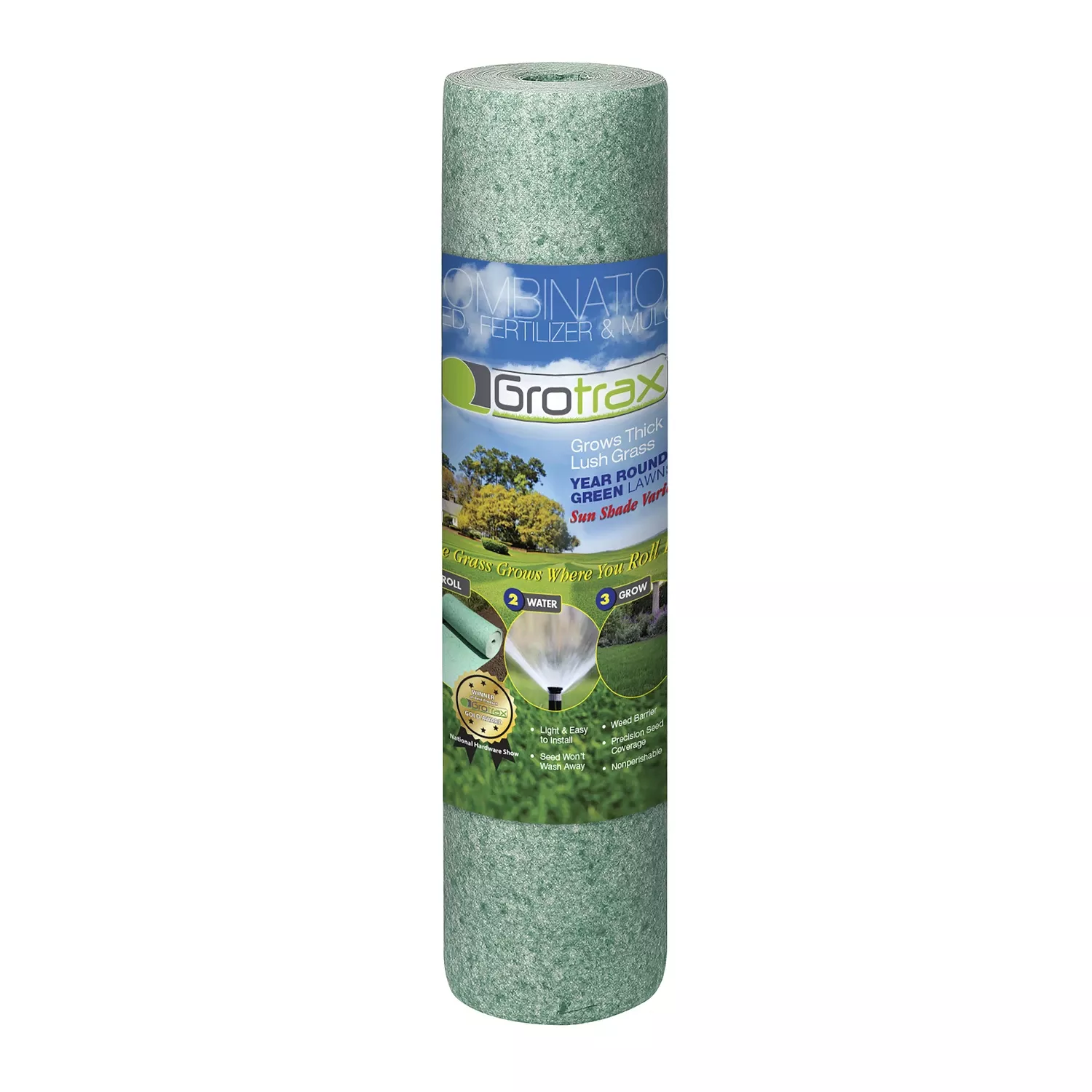 Year Round Grass Seed Roll, Green Mix, 2 X 50 Ft.