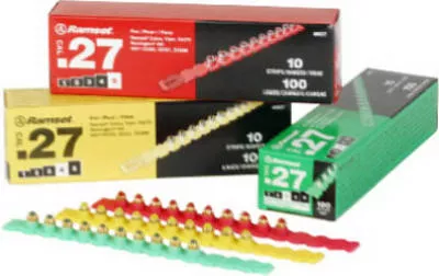 Yellow Strip Fastener Load, #4RS27, .27-Cal., 100-Pk.