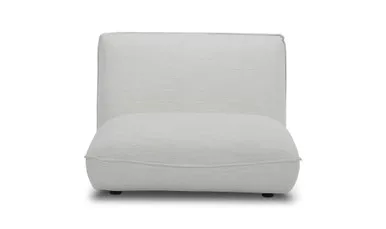 Zeppelin Slipper Chair Salt Stone White
